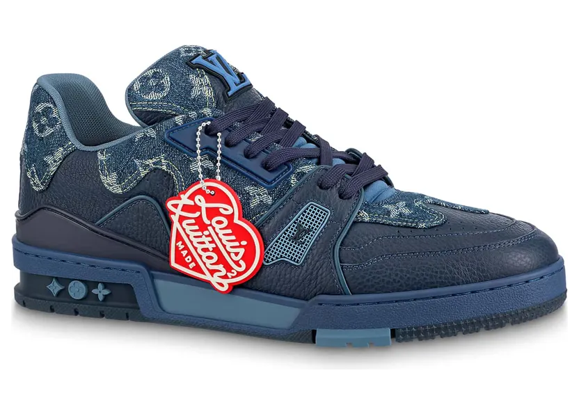 Louis Vuitton LV Trainer x Nigo Blue Demin (1A9IQH)