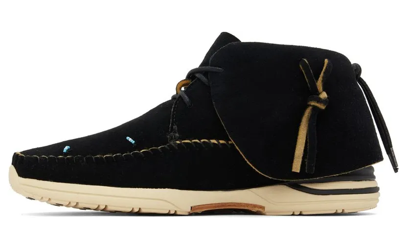 Visvim Beige Lhamo Folk Sneakers (0122102002003) (3)