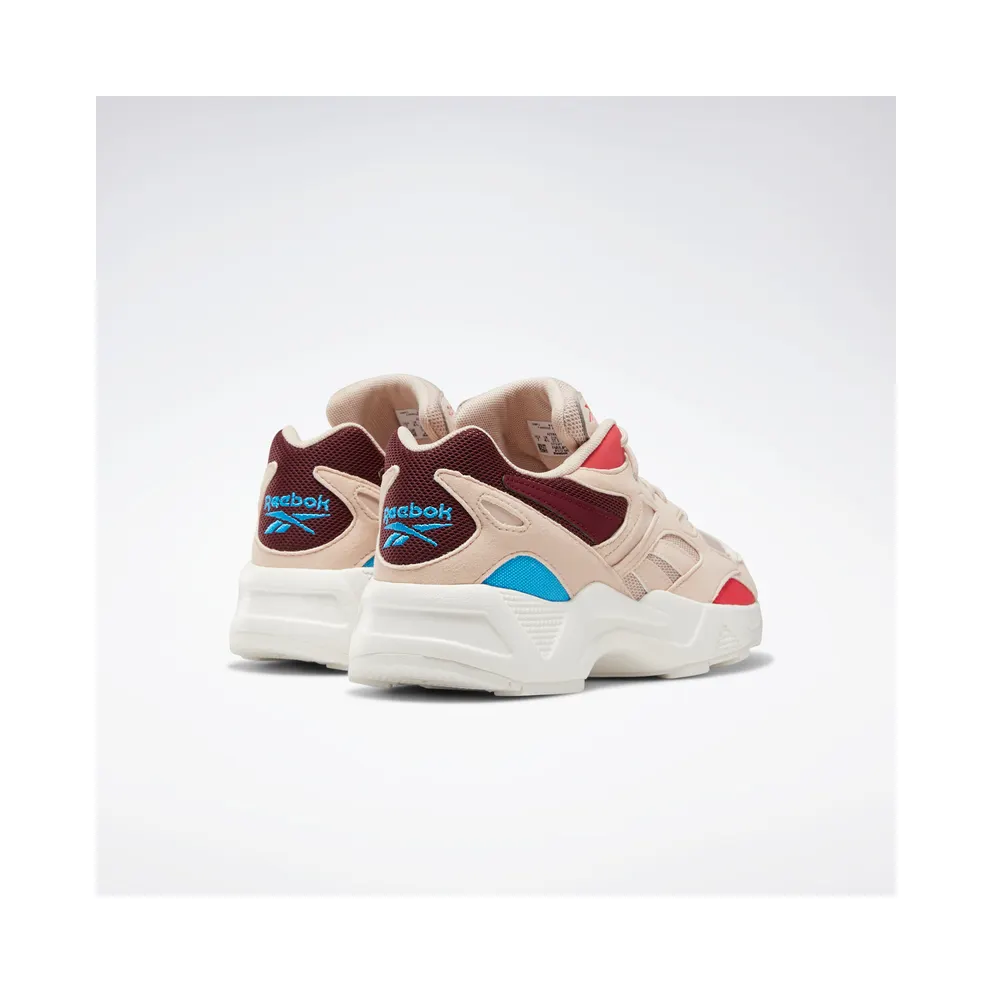 Reebok Aztrek 96 Shoes Buff / Maroon / Pink / Cyan