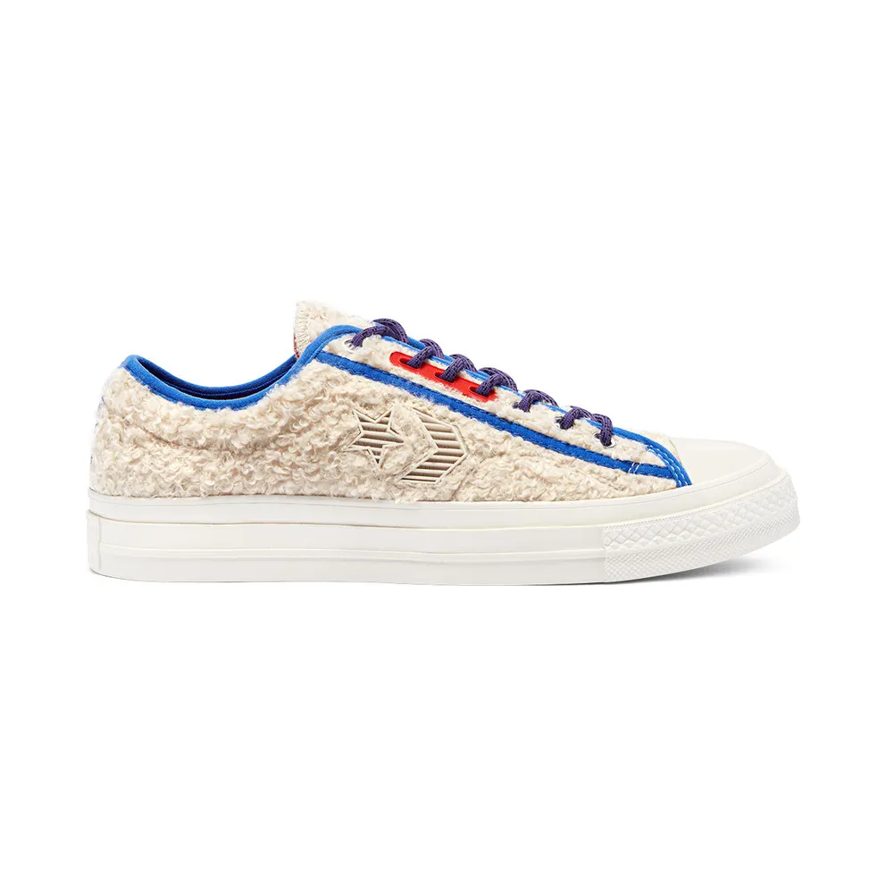 Converse Unisex Retro Sherpa Star Player Low Top White Swan/egret/poppy Red (169521C)
