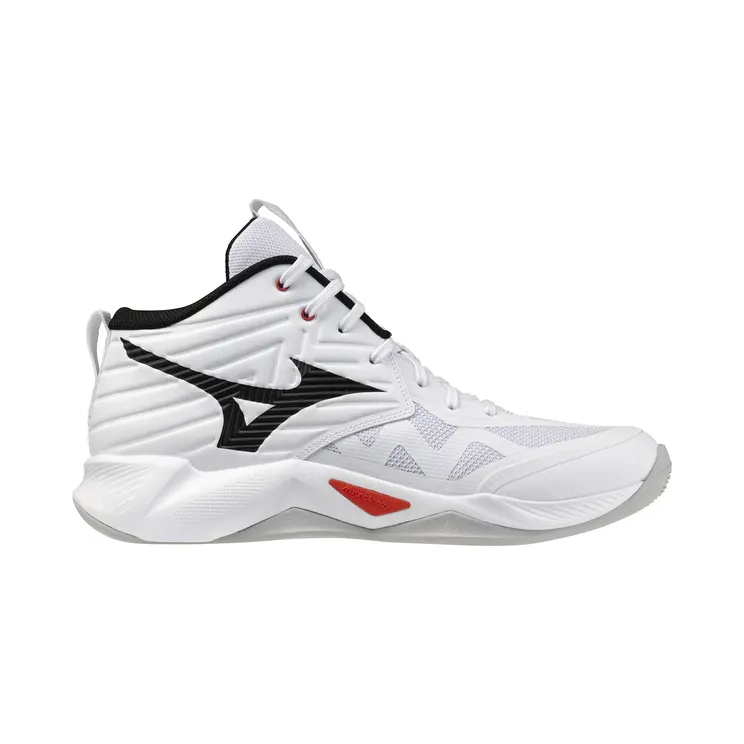 Mizuno Wave Momentum Pro Mid White Black Fiery Red (V1GA254559)