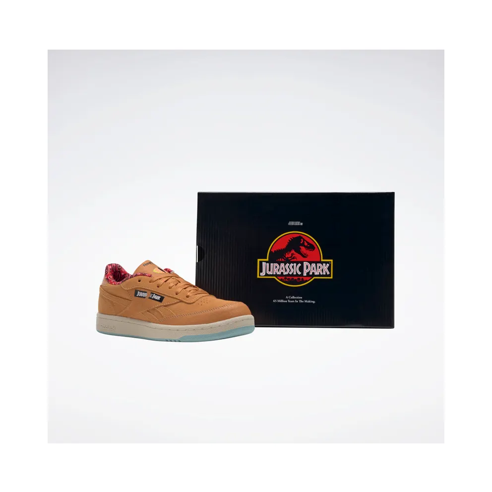 Reebok Jurassic Park Club C 85 Rich Ochre / Diffused Blue / Stadium Red (GZ0536)