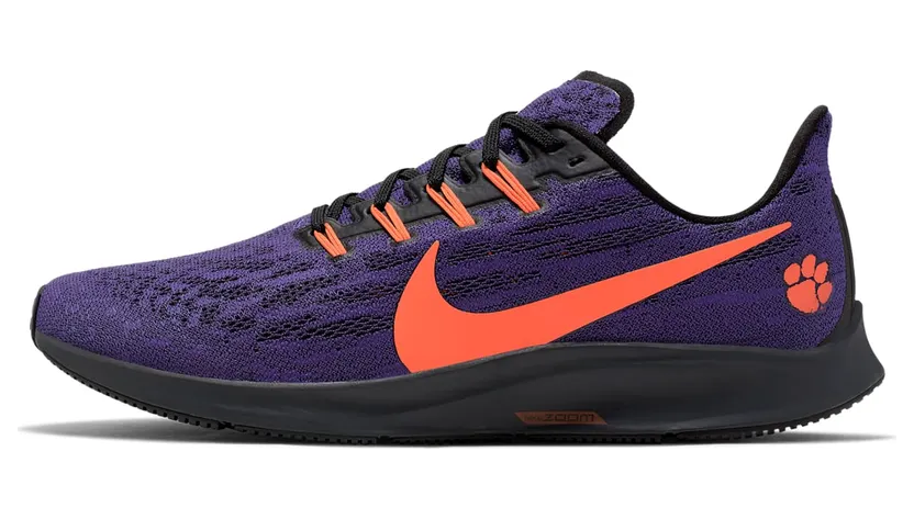 Nike Air Zoom Pegasus 36 ‘Clemson Tigers’ New Orchid/Black/University Orange (CI2064-500)