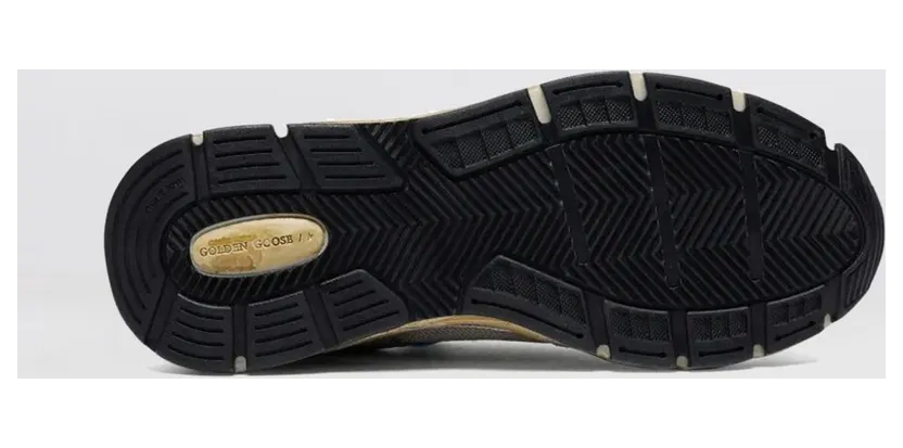 Golden goose Dad-Star Sneakers in Mesh and Used Laminated Leather Grey (GWF00884F00121170137) (3)
