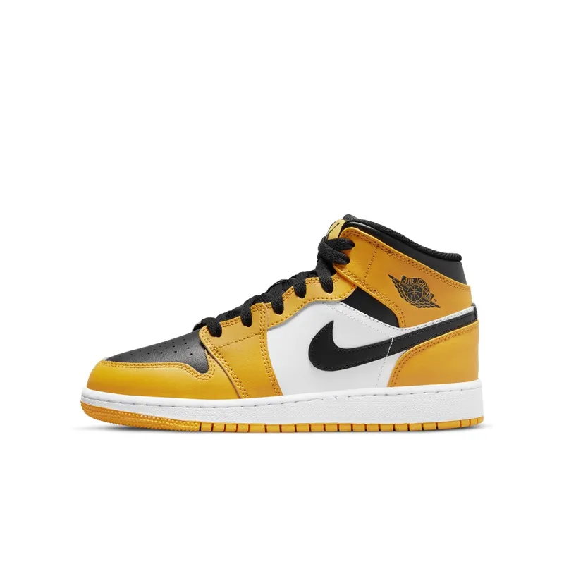 Jordan 1 Mid Older Kids’ Yellow (554725-701)