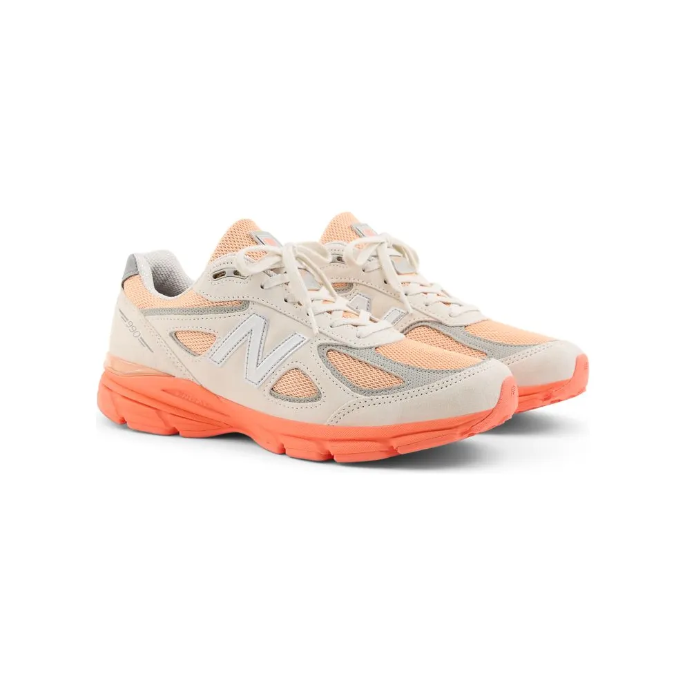 New Balance 990v4 “MiUSA Moonbeam Tangerine Heat” (U990MO4)