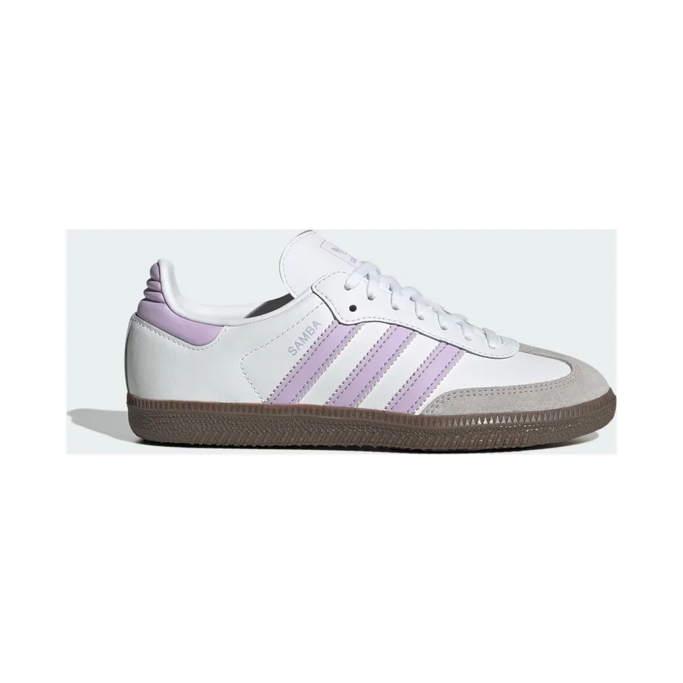 Adidas Samba OG GS “Cloud White / Powder Plum / Gum” (JQ2842)