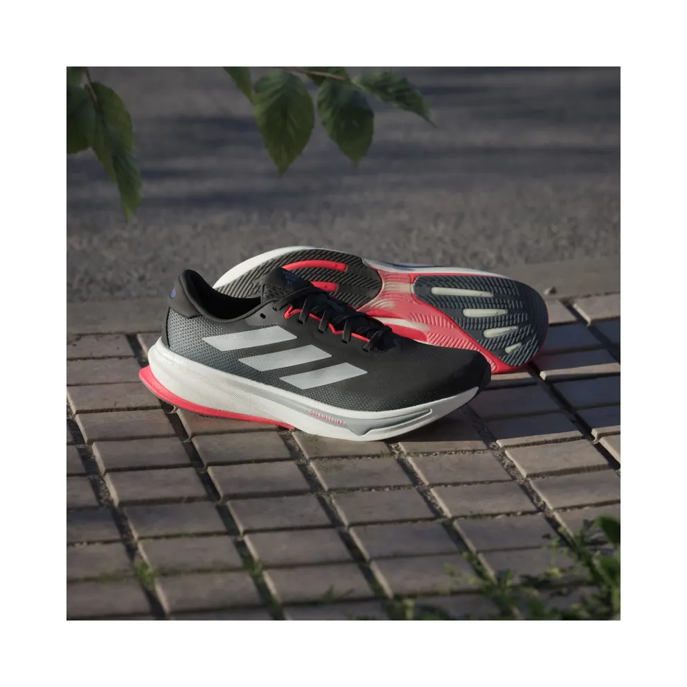 Adidas Supernova Rise 2 Running Shoes Core Black / Halo Silver / Lucid Red (JQ7699)