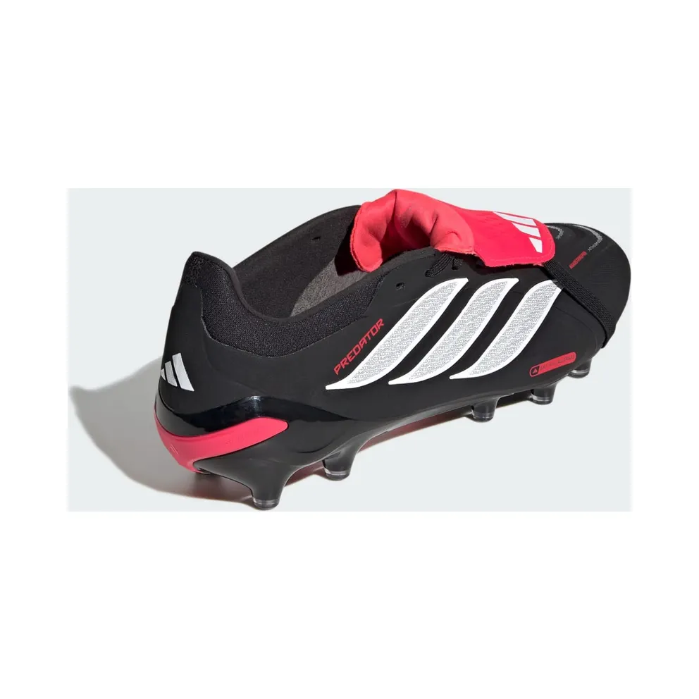 Adidas Predator Pro Fold-Over Tongue AG “Core Black Cloud White Lucid Red” (KI6297)