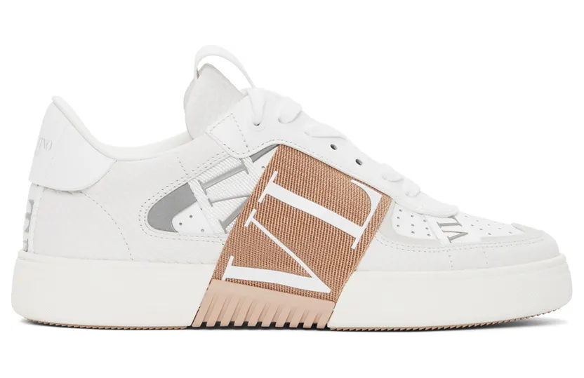 Valentino Garavani White & Pink Valentino Garavani ‘VL7N’ Sneakers (VW2S0V66WRQ)
