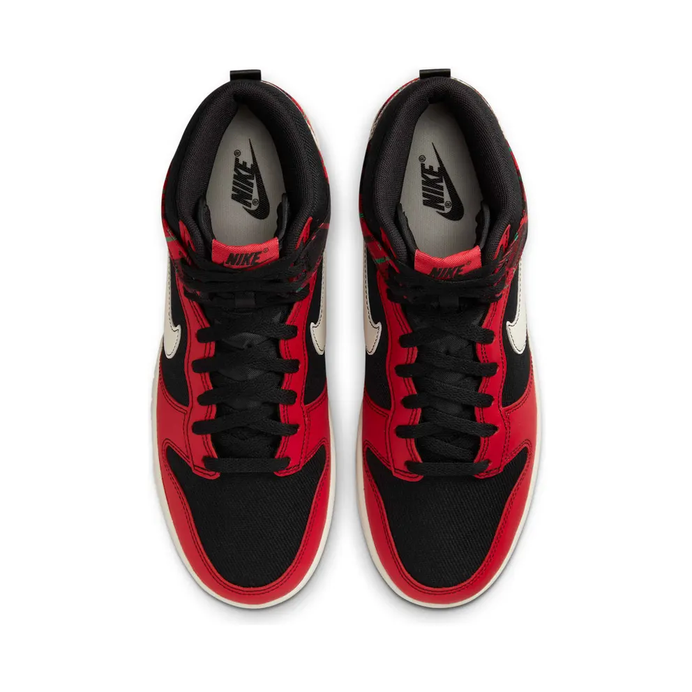 Nike Dunk High “Plaid – Black/Red” (DV0826-001)