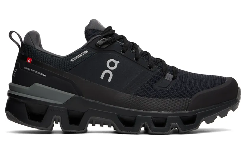 On Black Waterproof Cloudwander Sneakers (73.98606)