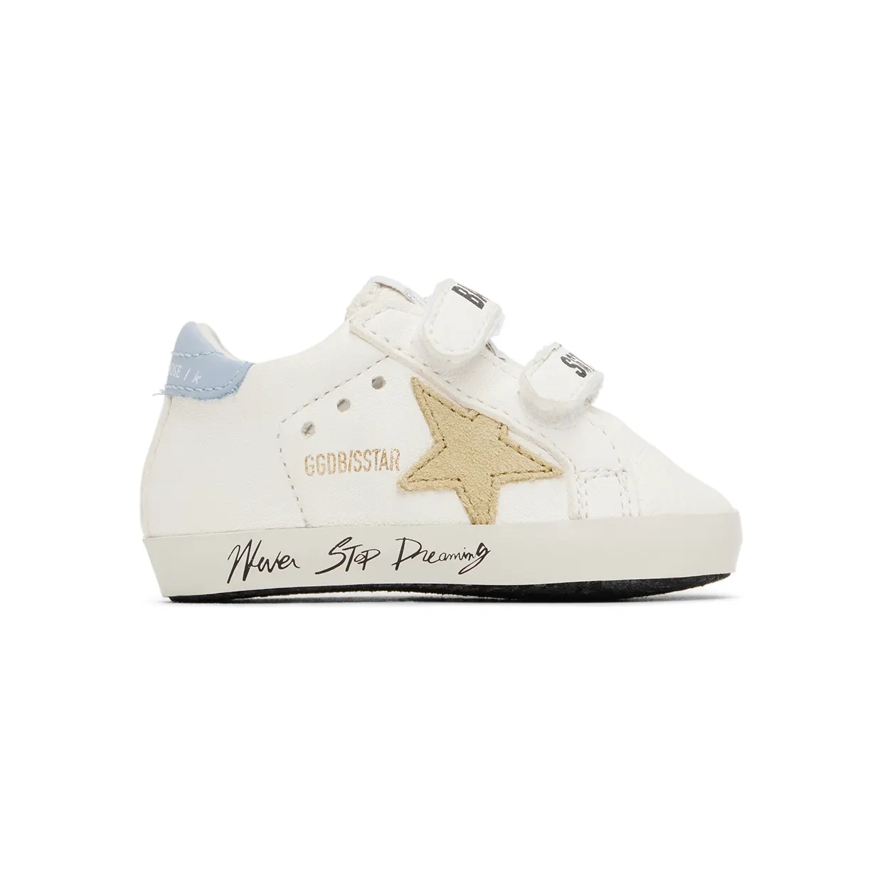 Golden Goose Baby White School Sneakers (GIF00166.F003282.11203)