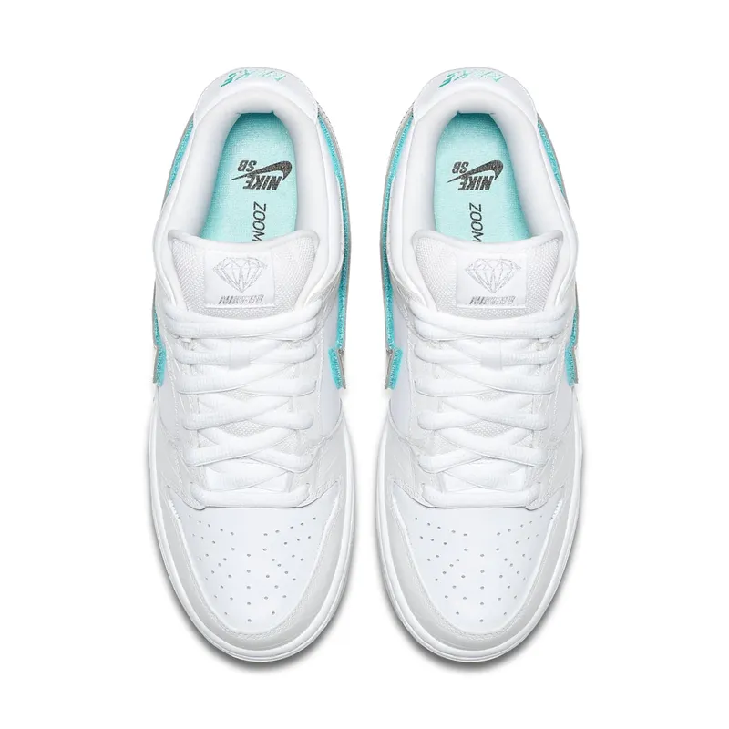 Nike SB x Diamond Supply Co. Dunk Low ‘White Diamond’ (2018) (BV1310-100)