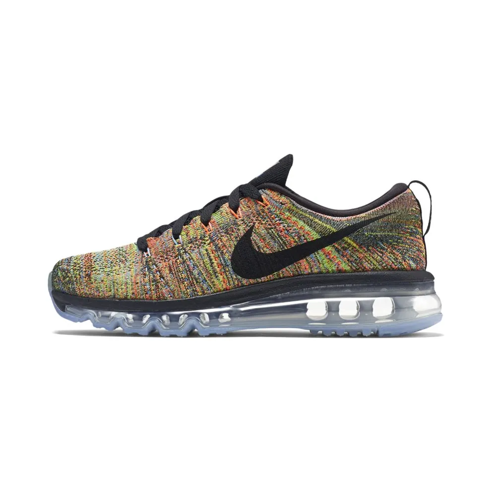 Nike Flyknit Air Max Multi-Color Chalk Blue Hyper Orange (W) Black/Black/Chalk Blue (620659-005)