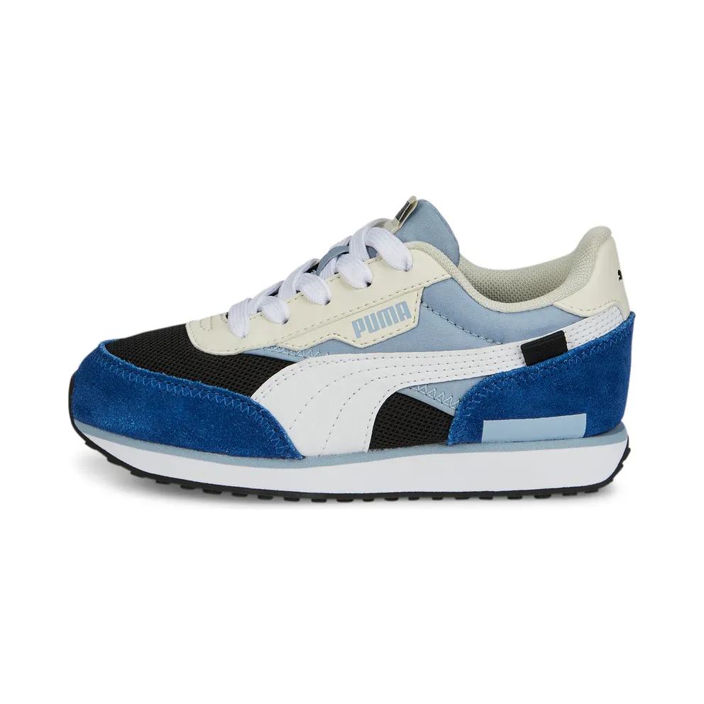 PUMA Future Rider Splash Kids’ Blue Wash/Black/White (381855-07)