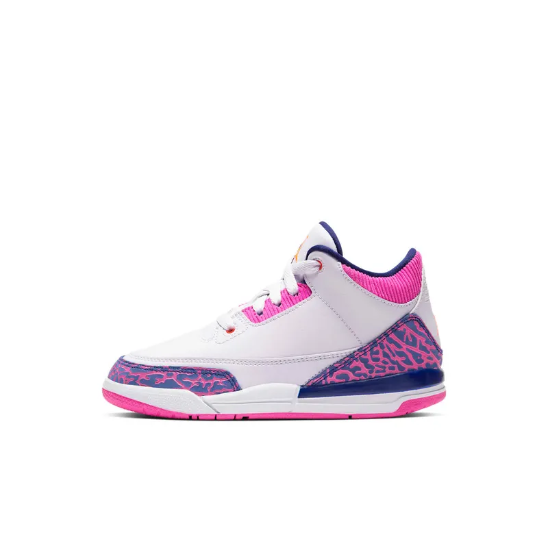 Jordan 3 Retro Barely Grape (PS) Barely Grape/Hyper Crimson-Fire Pink (441141-500)