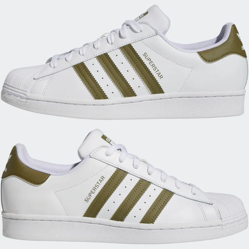 Adidas Superstar Cloud White / Focus Olive / Cloud White (HP5501)