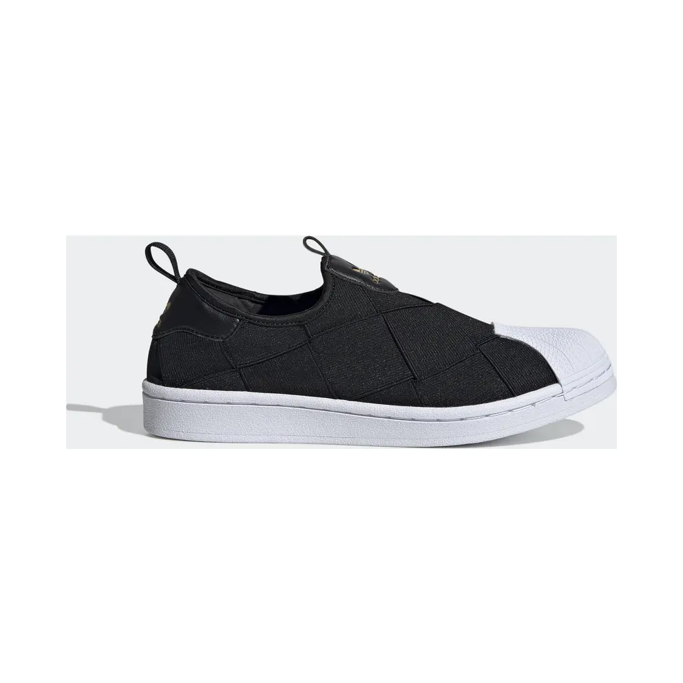 adidas Superstar Slip-On Core Black Cloud White Pink (W)