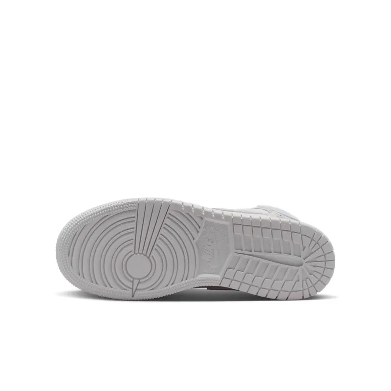 Jordan 1 Mid GS “White Field Silver” (IR2320-100)