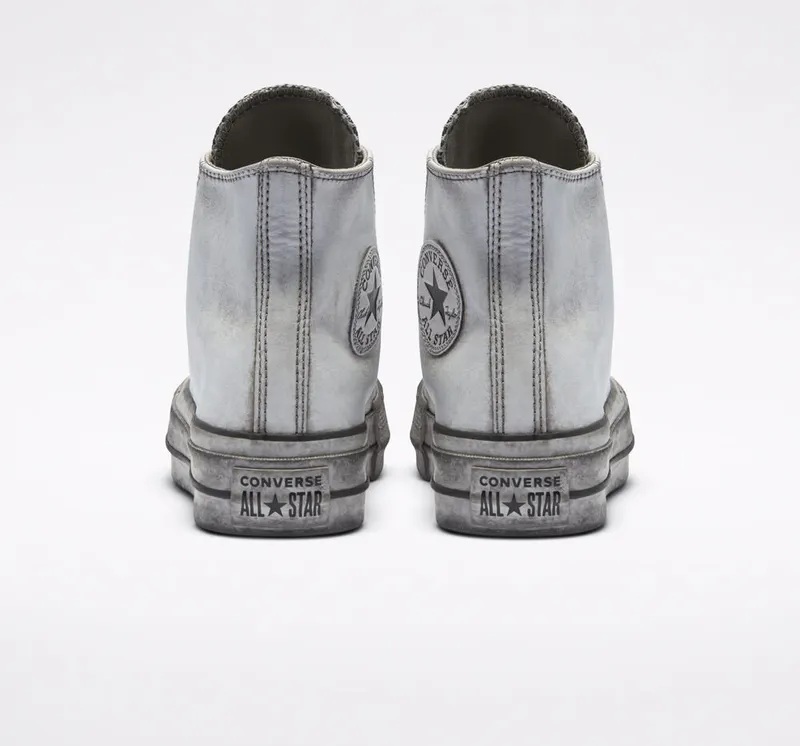 Converse Chuck Taylor All Star Leather Smoke Platform High Top (562909C)