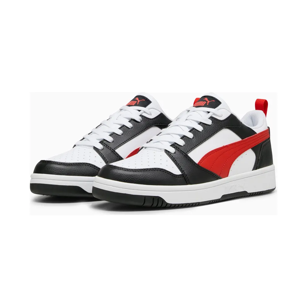 Puma Rebound V6 Laag White/Black/Red (392328-04)