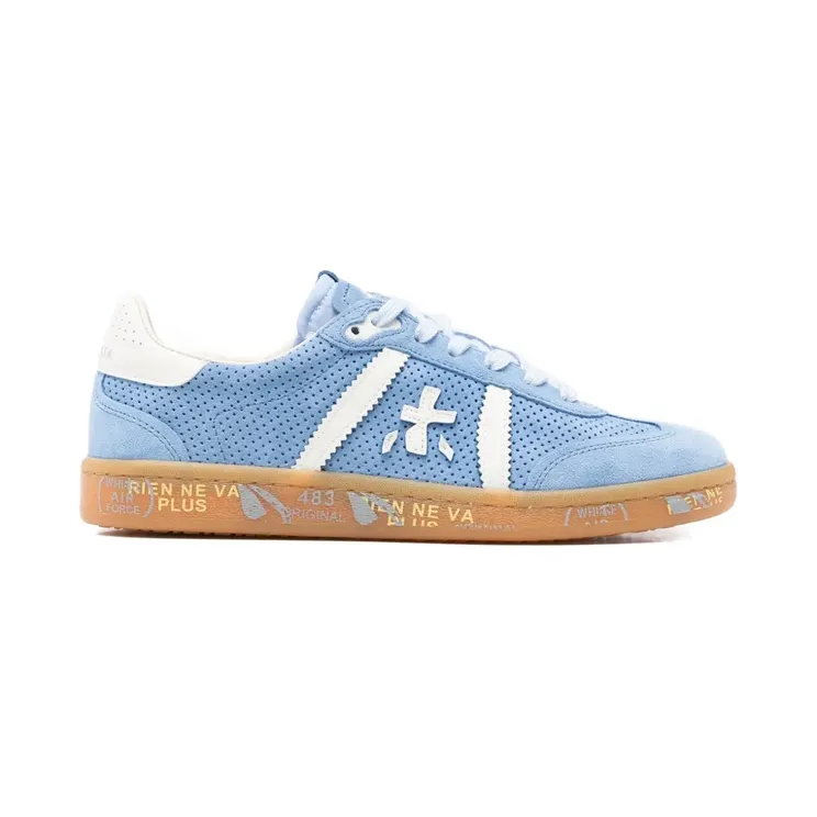 Premiata met geperforeerd detail “Blue” (BONNIEDVAR8037)