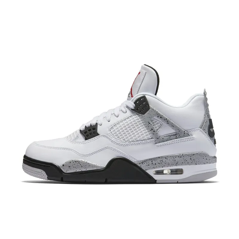 Jordan 4 Retro White Cement (2016) White/Fire Red-Black-Tech Grey (840606-192)