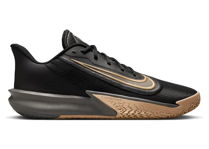 Nike Precision 7 Black Parachute Beige Iron Grey Metallic Gold (FN4322-006)
