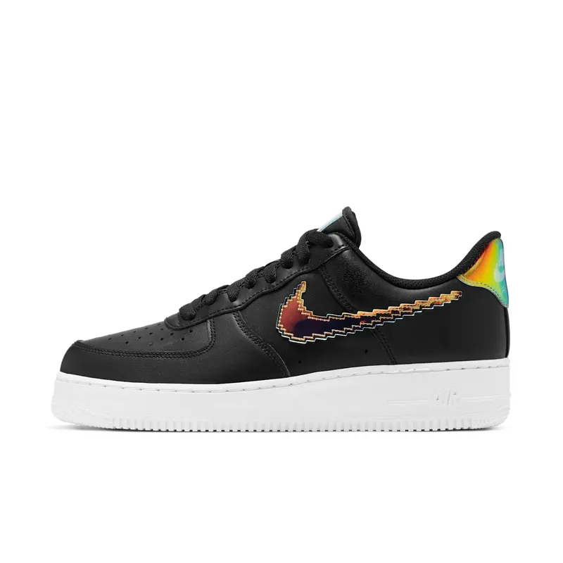 Nike Air Force 1 Low 07 LV8 Iridescent Pixel Swoosh Black (CV1699-002)