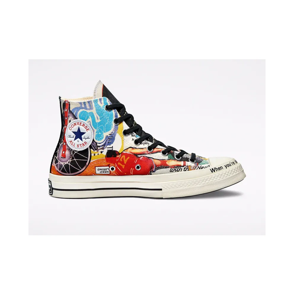 Converse Beat The World Chuck 70 High Top Egret/multi/zwart (170680C)