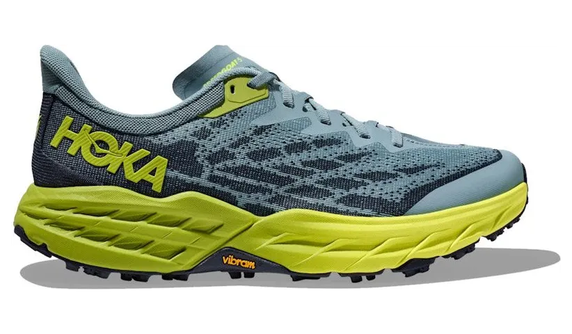 Hoka One Speedgoat 5 Stone Blue Dark Citron (1123157-SBDCT)