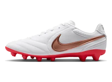 Nike Tiempo Ligera Pro Artificial-Grass Low-Top “White/Bright Crimson/Blur” (IO9609-100)