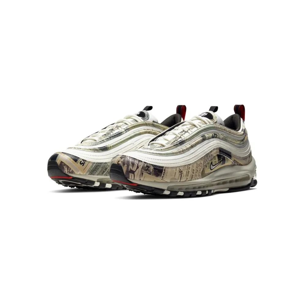 Nike Air Max 97 Newspaper Sail/Black-Team Orange-White (921826-108)