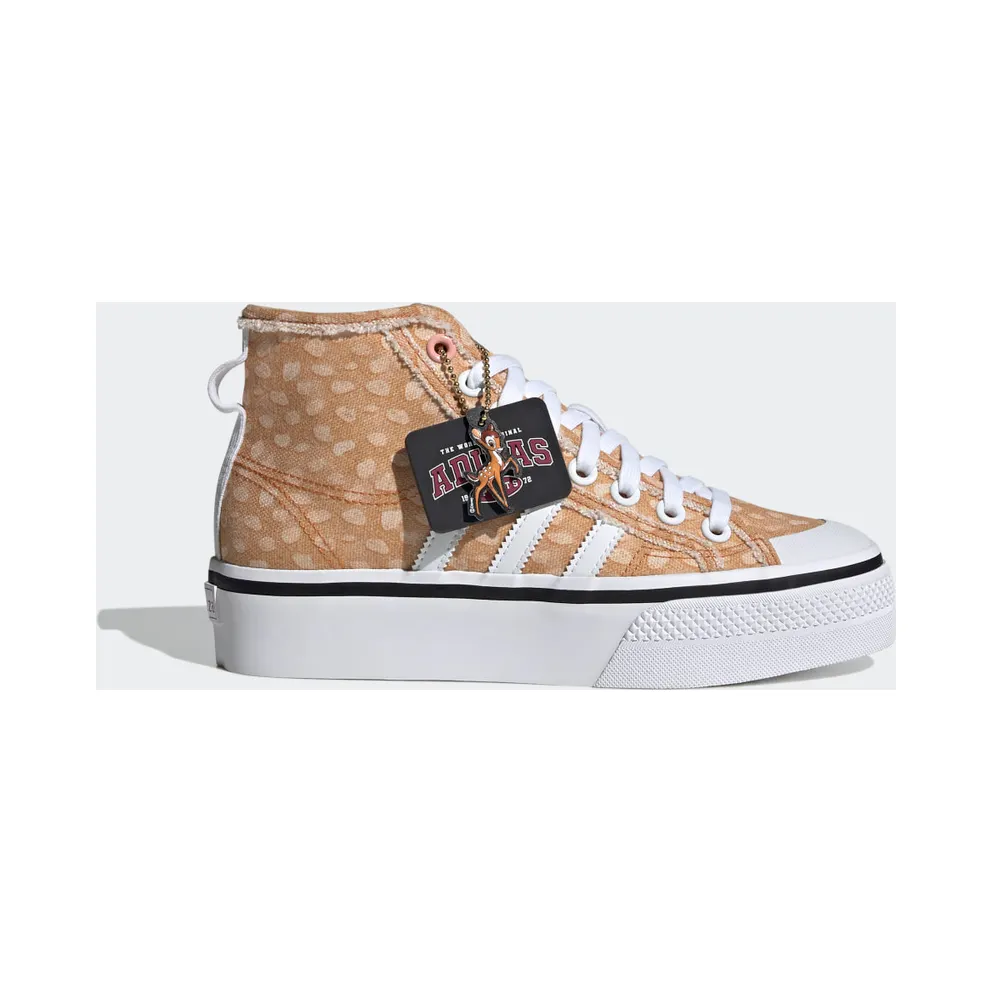 adidas Disney Nizza Platform Mid Schuh Cloud White / Legacy Burgundy / Off White (GZ1657)