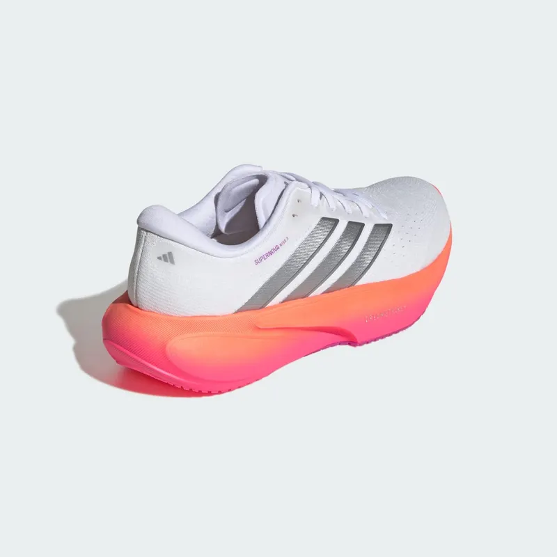 Adidas SUPERNOVA RISE 3 Running Shoes Cloud White / Silver Metallic / Lucid Pink (JR7375)