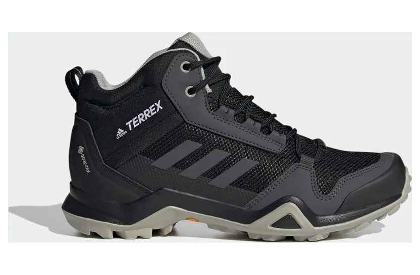 adidas TERREX AX3 Mid GORE-TEX Wanderschuh Core Black / Dgh Solid Grey / Metal Grey (EF3365)