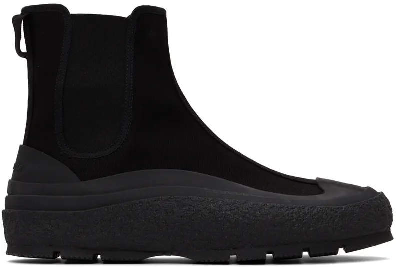 Jil Sander Black Chelsea Boot Sneakers (JI37521A_15605)