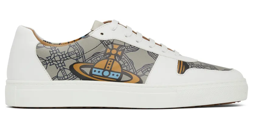 Vivienne Westwood White Apollo Low-Top Sneakers (75020002M-C0008-)