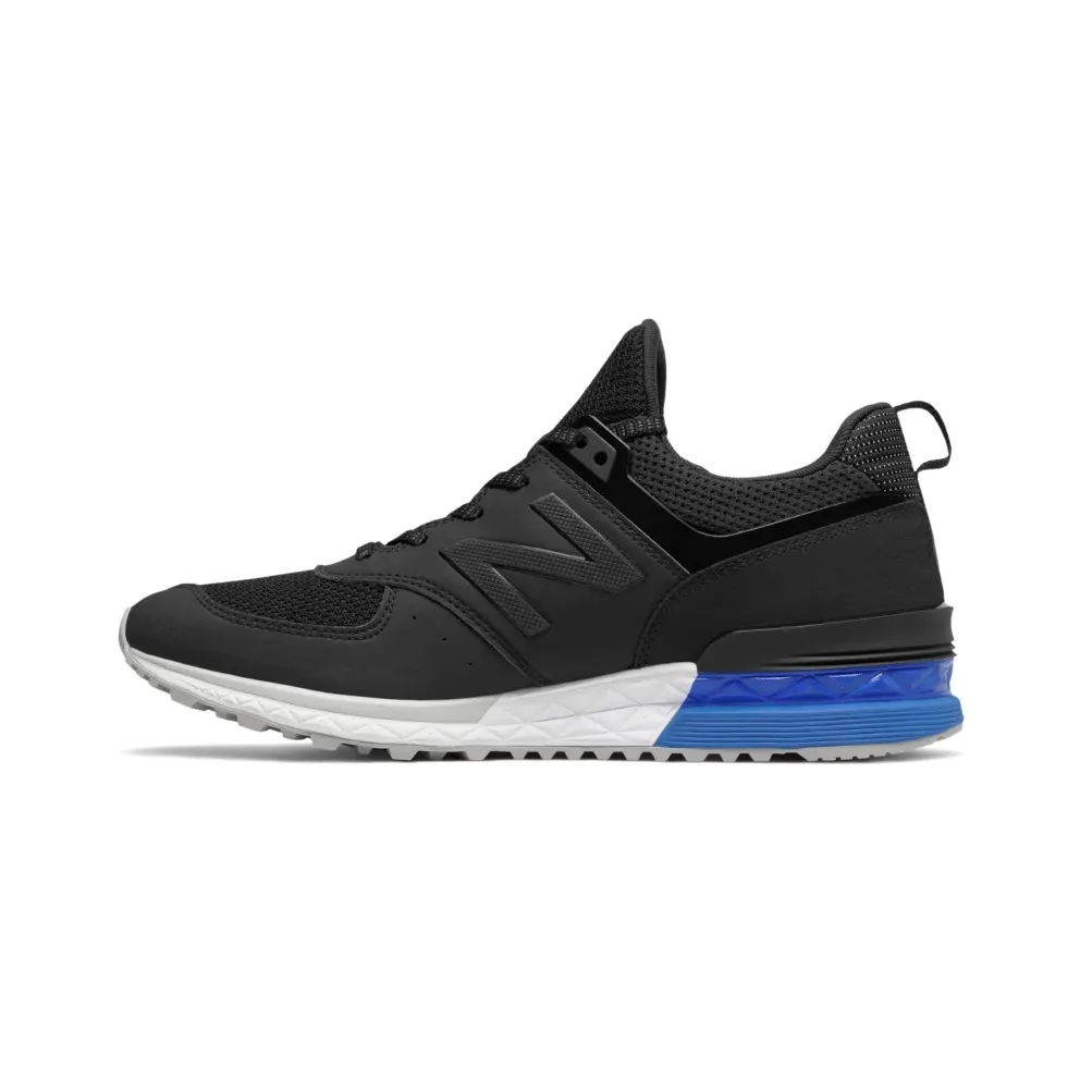 New Balance 574 Black/White-Blue Black/White-Blue (MS574SCS)