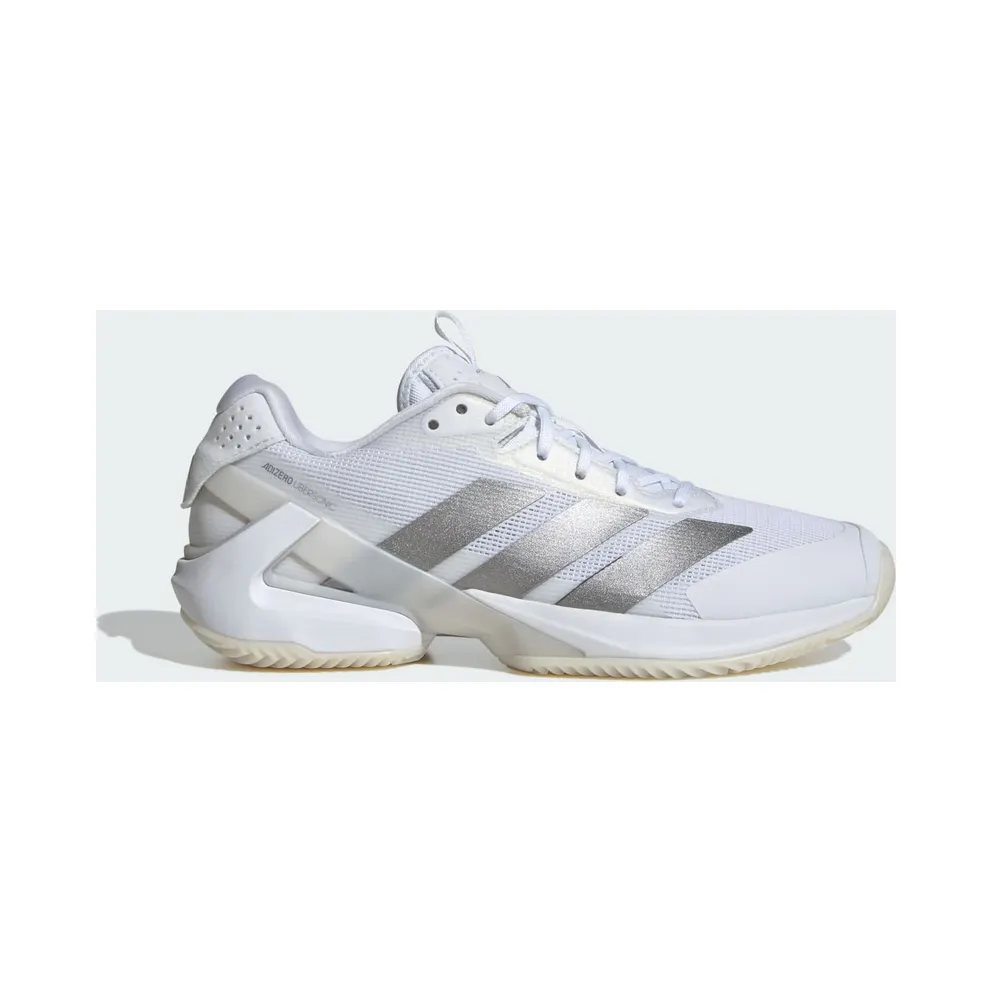 Adidas Adizero Ubersonic 5 Clay Tennisschuhe Cloud White / Silver Metallic / Cloud White (JS2890)