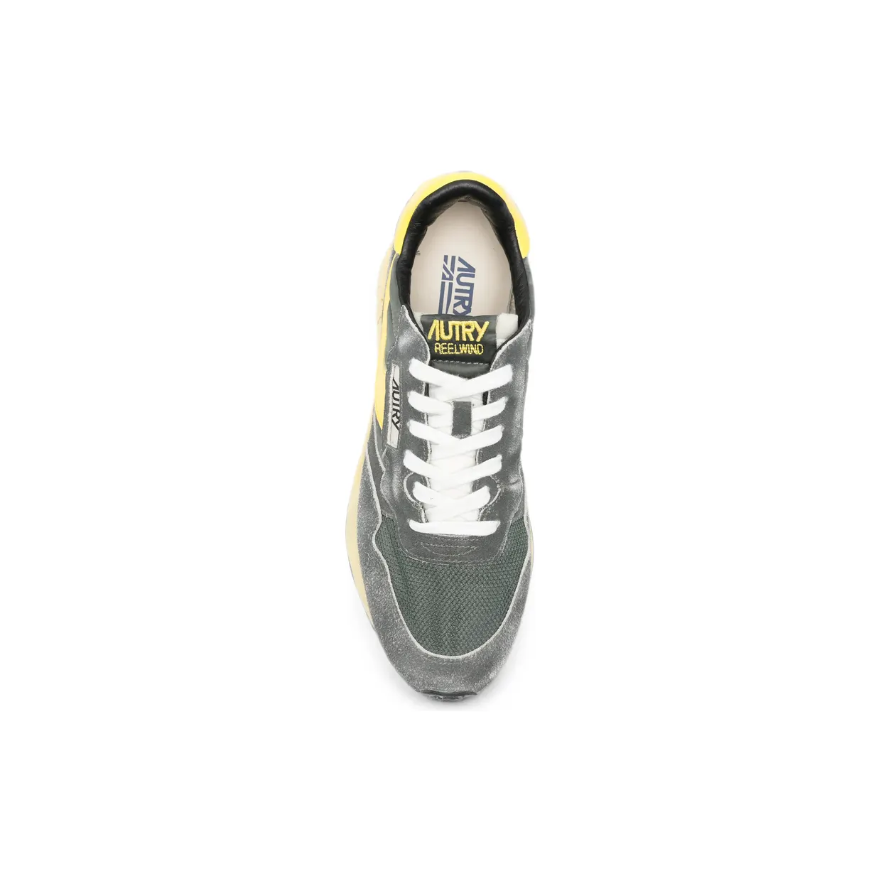 Autry Reelwind Panelled Suede “Grey/Yellow” (WWLM GQ06) (4)