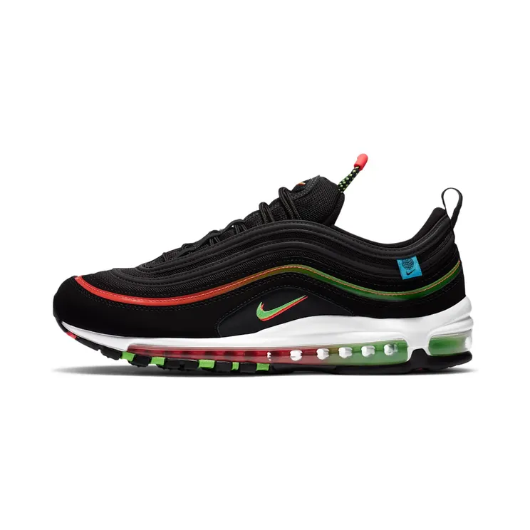 Nike Air Max 97 Worldwide “Black / Flash Crimson / White / Green Strike” (CZ5607-001)