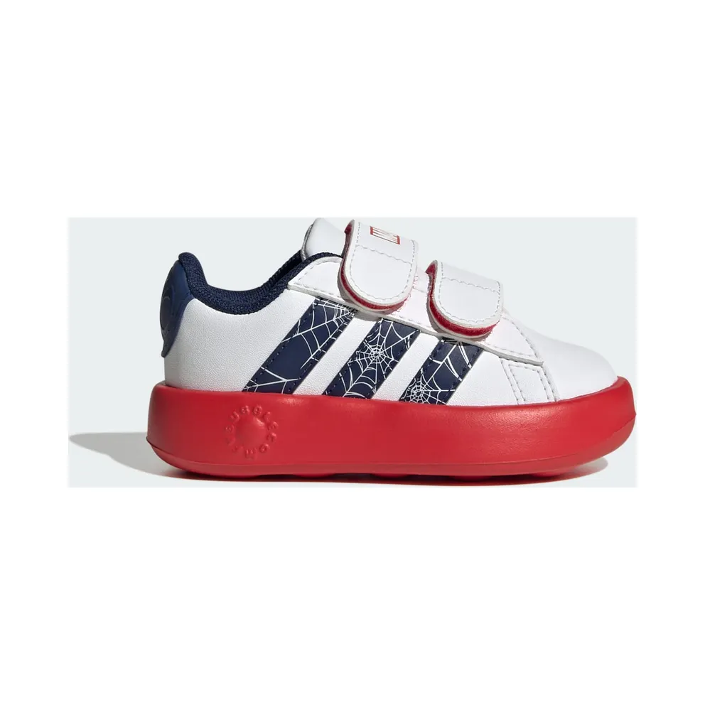 Adidas ADIDAS MARVEL SPIDER-MAN GRAND COURT Shoes PEUTERS Cloud White / Dark Blue / Pure Ruby (KI9192)