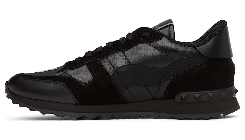 Valentino Garavani Black Camo Rockrunner Sneakers (WY0S0723NSD) (3)