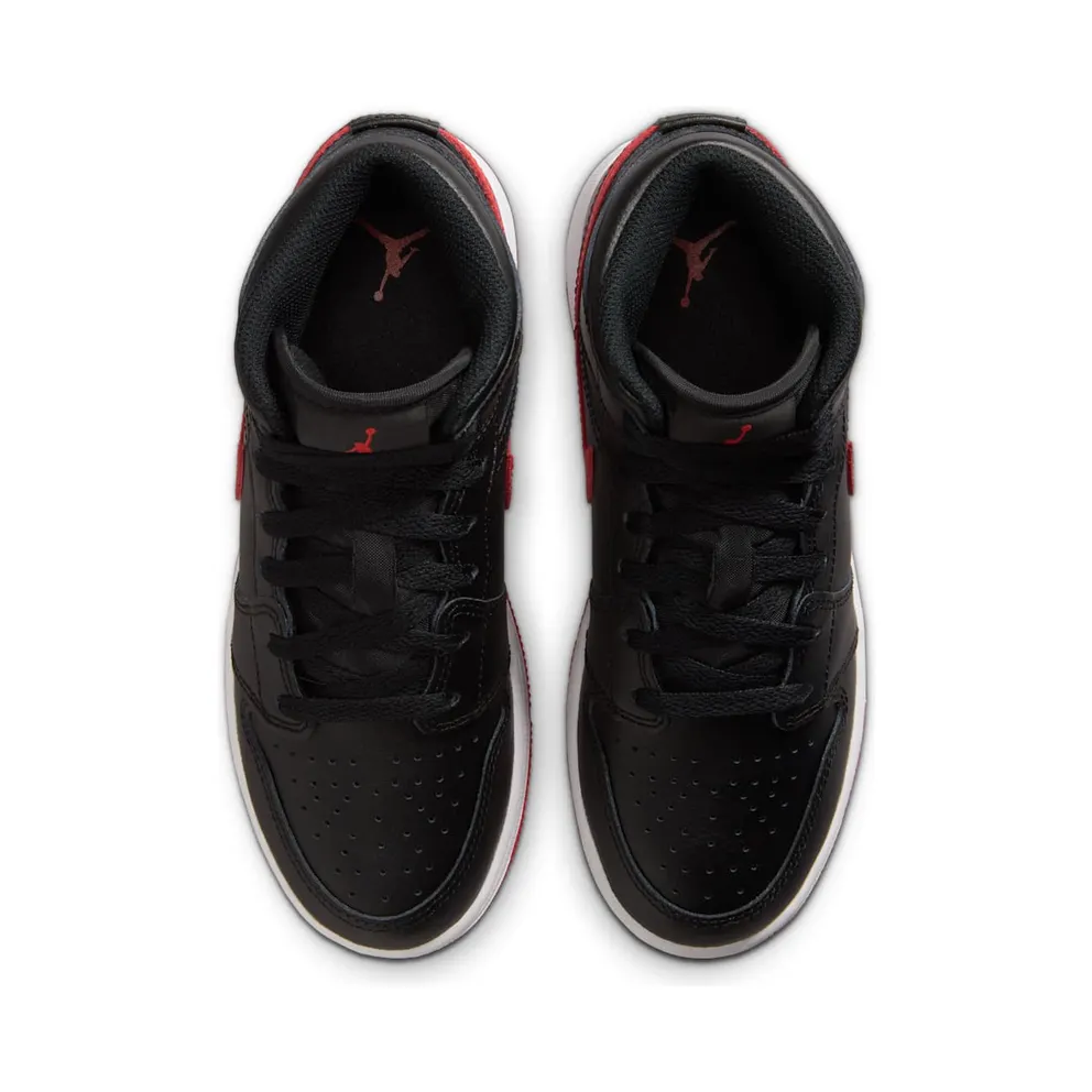 Air Jordan 1 Mid GS “Black / White / University Red” (DQ8423-005)