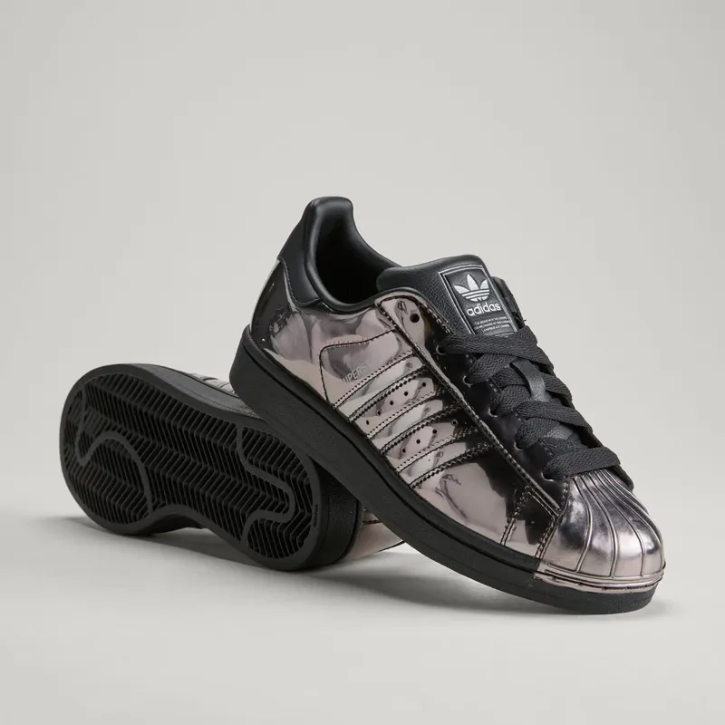 Adidas SUPERSTAR II Shoes Core Black / Core Black / Silver Metallic (KJ7128)