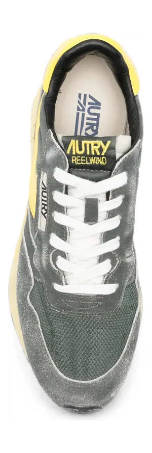 Autry Reelwind Panelled Suede “Grey/Yellow” (WWLM GQ06) (4)