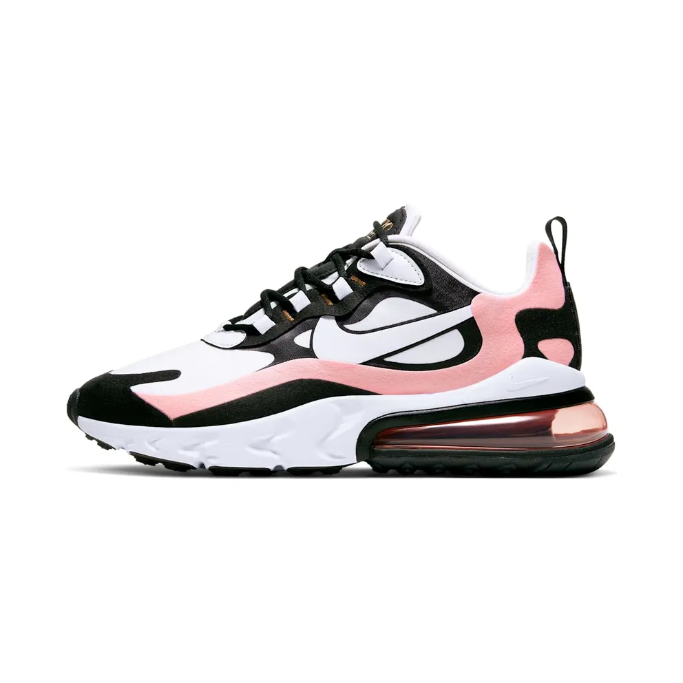 Nike Air Max 270 React Black White Bleached Coral (W)