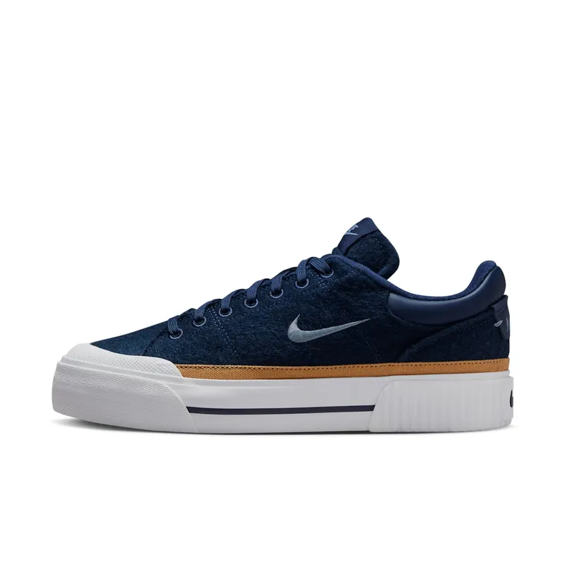 Nike Court Legacy Lift Midnight Navy Flax White (FZ2606-400)